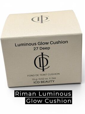 RIMAN ICD Beauty Luminous Glow Cushion | Shade 27 Deep | K-Beauty | New & Sealed